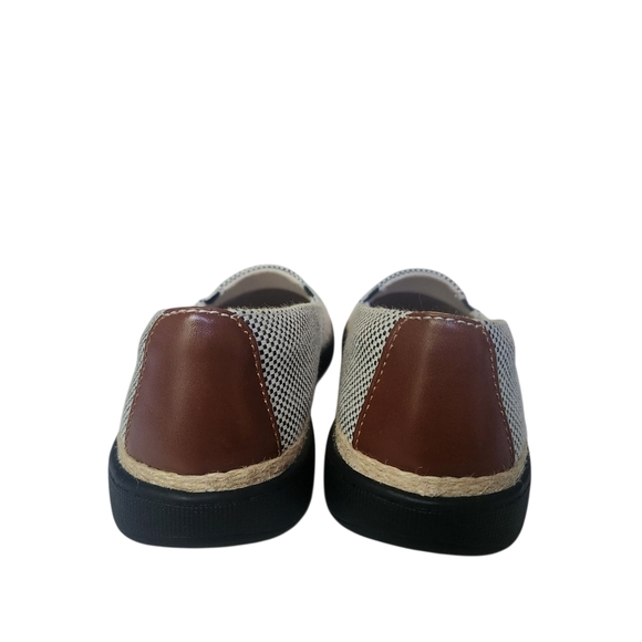 Trotters Accents Black Linen Loafer Espadrille Size 8 Narrow Vacation Casual - Picture 3 of 9